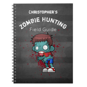 Carnet Zombie Hunting Field Guide drôle