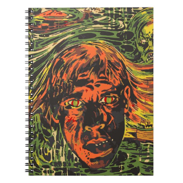 Carnet Zombies d'Halloween vintage, Art de rue Grafitti (Devant)