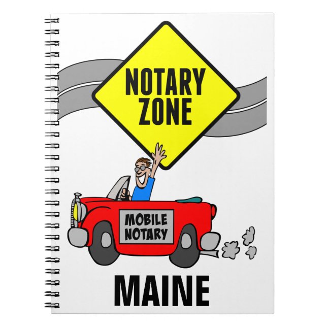 Carnet Zone Noire Mobile Red Sports Car Maine (Devant)