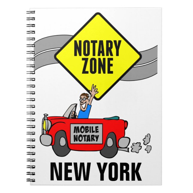 Carnet Zone Noire Mobile Red Sports Car New York (Devant)