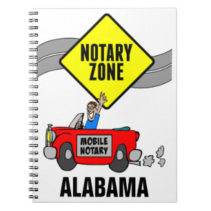 Carnet Zone Noire Mobile Red Sports Voiture Alabama
