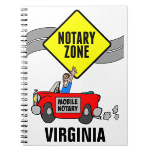 Carnet Zone Notaire Mobile Red Sports Car Virginie