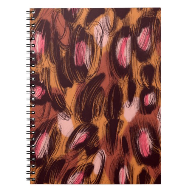 Carnet Zones léopard Motif animal africain (Devant)