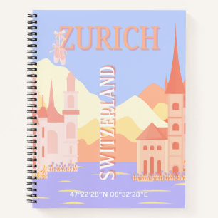 Carnet Zurich Travel Art, Suisse Travel Art