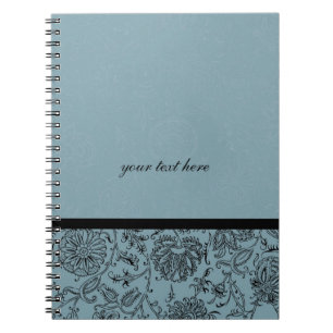 Carnets à fleurs bleues