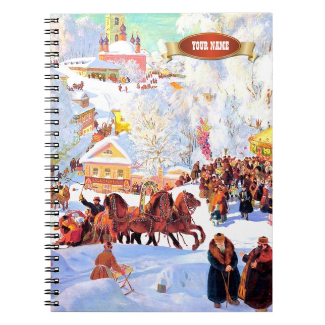 Carnets cadeaux de Noël Art russe (Devant)