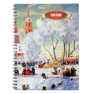 Carnets cadeaux de Noël d'art russe