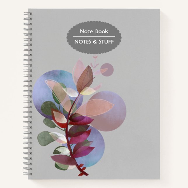 Carnets de boho aux fleurs colorées (Devant)
