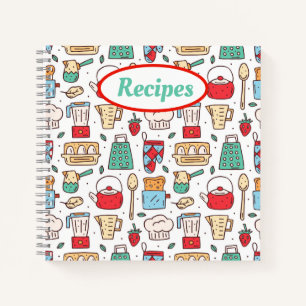 Carnets de recettes d'éléments de cuisson