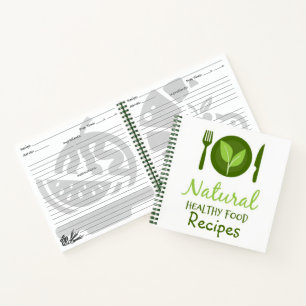 Carnets de recettes naturelles pour aliments sains