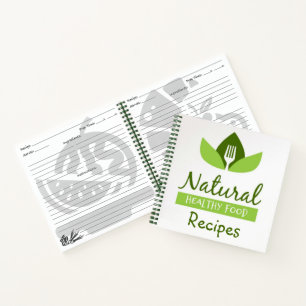 Carnets de recettes naturelles pour aliments sains