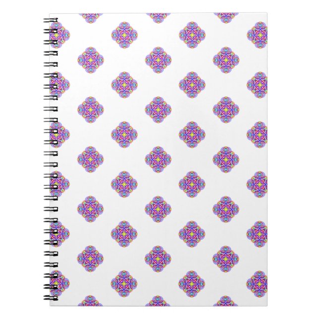 Carnets en bois mignon Motif coloré (Devant)