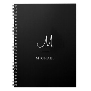 Carnets Lettre initiale Élégant Monogramme moderne