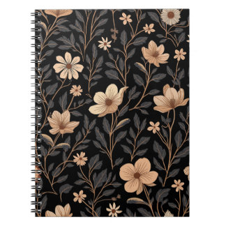Carnets Motifs à fleurs blanches