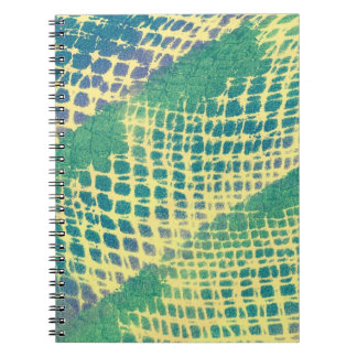 Carnets Motifs Abstraits bleu vert pourpre