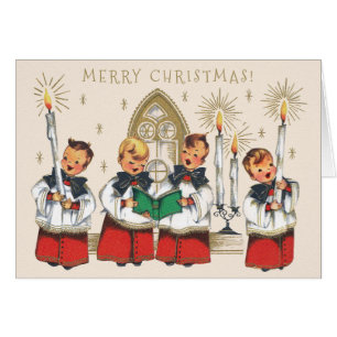Carol Carol Card pour chanter des choeurs joyeux