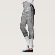 Carol E Capri Couper-Offs Houndstooth Leggings