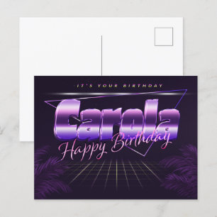 Carola Nom Prénom Anniversaire de la carte postale