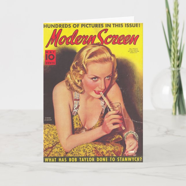 Carole Lombard & Soda Magazine Carte de couverture (Devant)
