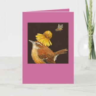 Carolina carte à tisser avec abeille et fleur