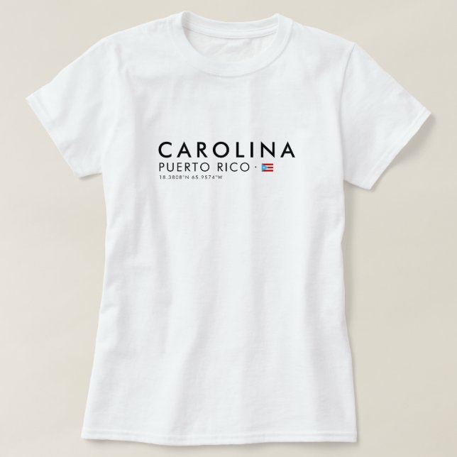 Carolina Porto Rico T-Shirt | Coordinates Tee (Design devant)