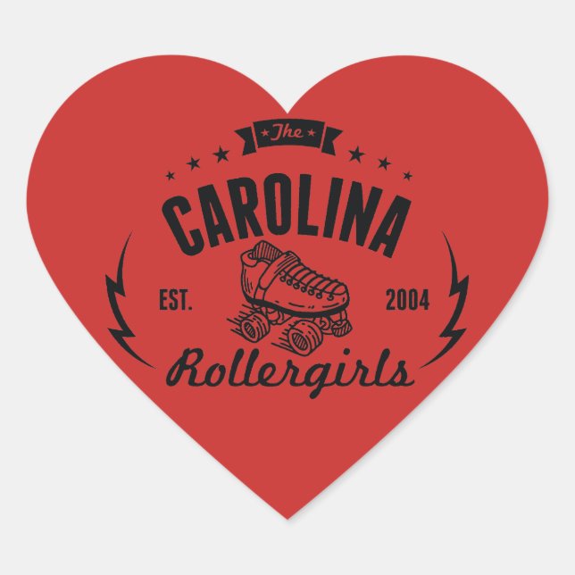 Carolina Rollergirls stickers (Devant)