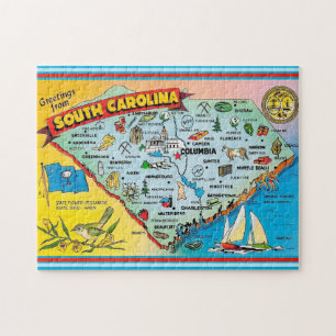 Carolina Sud Carolina 11x14 Puzzle