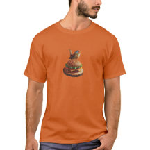 Carolina Wren dit t-shirt orange