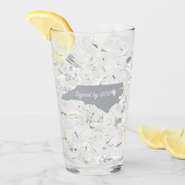 Caroline du Nord, Signée par la coupe de verre de  (Devant glace)