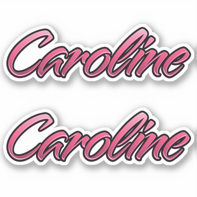 Caroline faded pink Autocollants (Devant)