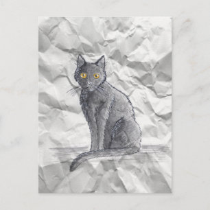 Carol's Crumpled Drawing - Carte postale