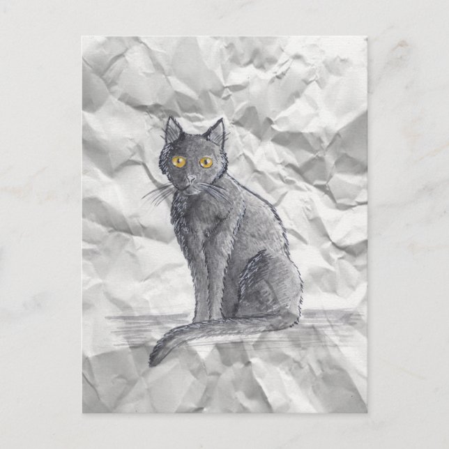 Carol's Crumpled Drawing - Carte postale (Devant)