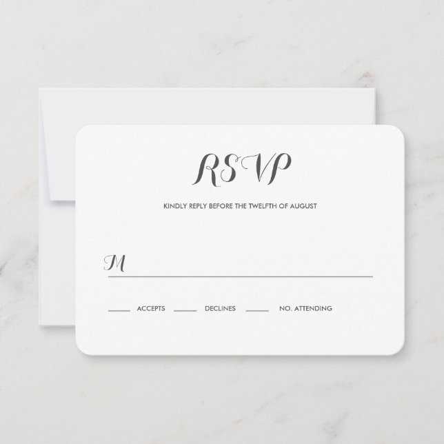 Carolyna Wedding RSVP (Devant)