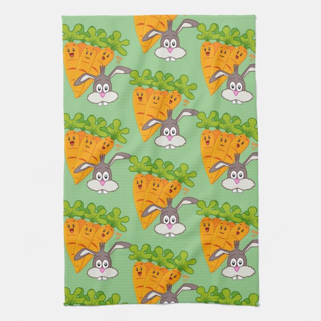 Carottes Rabbit Serviette main cuisine (Vertical)