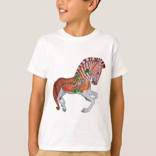 Carousel Animal Quagga Zebra Photo T-shirt enfant