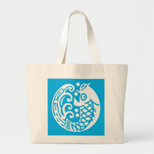 Carpe aux vagues Sac fourre-tout géant
