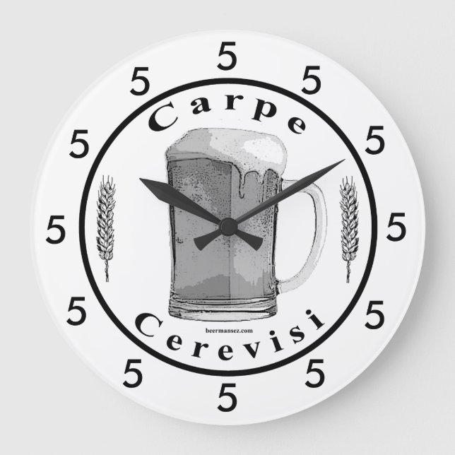 Carpe Cerevisi Toujours 5 Horloge (Recto)