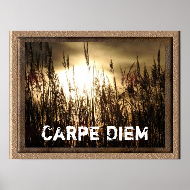 Carpe Diem - affiche d'art (Devant)