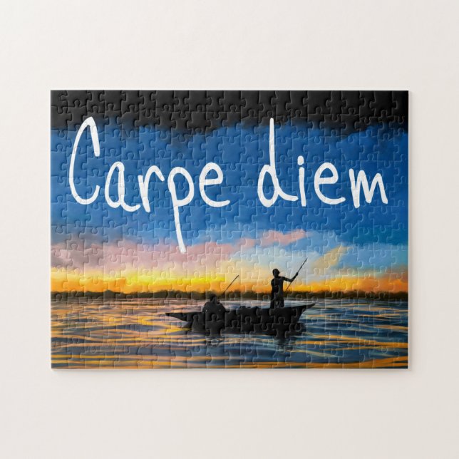 Carpe Diem - Saisir Le Jour Citer Le Puzzle Puzzle (Horizontal)