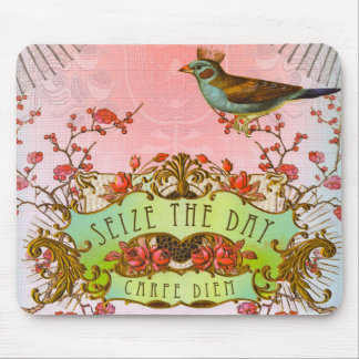 Carpe Diem saisissent le tapis de souris de jour