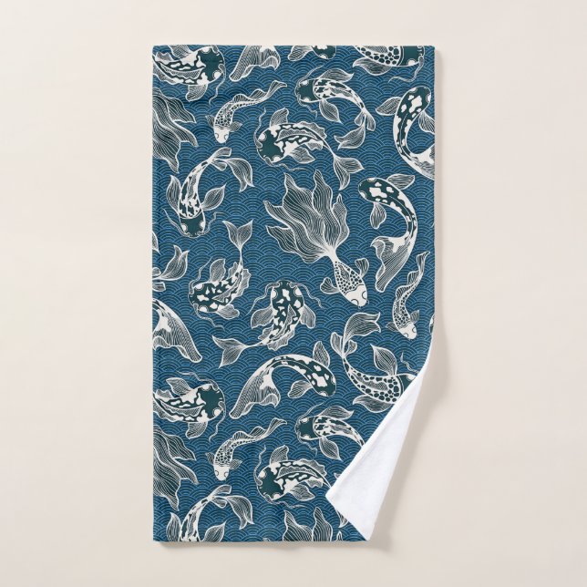 Carpe Koï Japonaise (Serviette à main)