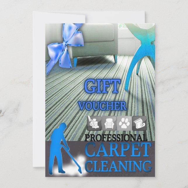 Carpet Cleaning Service Gift Voucher (Devant)
