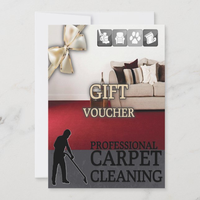 Carpet Cleaning Service Gift Voucher (Devant)