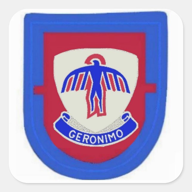 Carré 1er Bataillon 501e Sticker Flash et DUI (Devant)