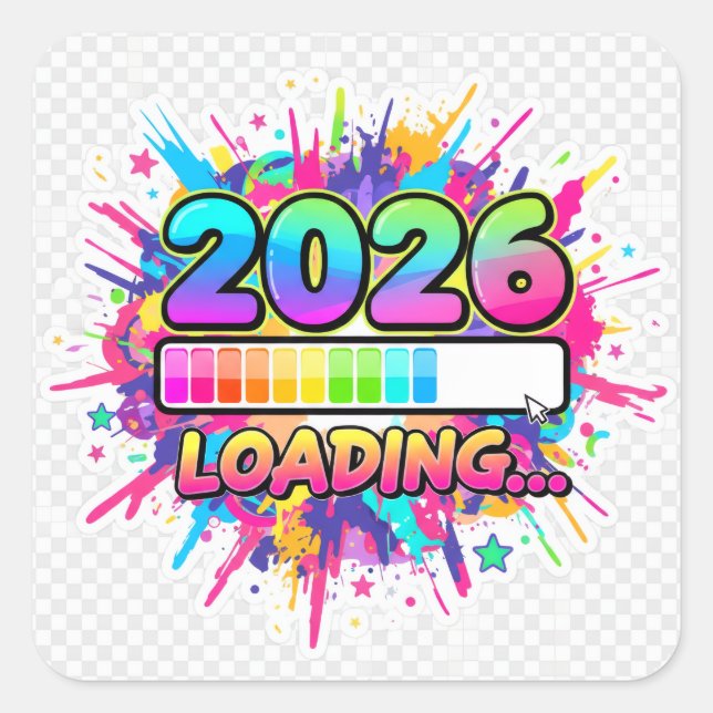 Carré 2026 Loading... Progress Bar Sticker (Devant)