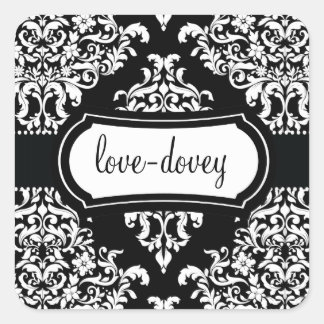 Carré 311 Lovey Dovey Damask Sticker Nuit