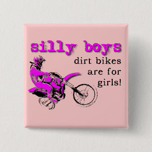 Carré 5 Cm Badge à bouton Motocross moto cross garçons idiots