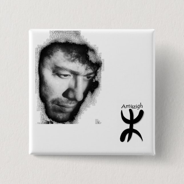 Carré 5 Cm Badge Matoub Lounès (Devant)