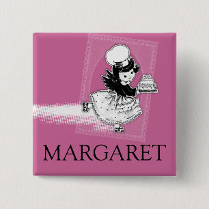 Carré 5 Cm Badge nominatif fait sur commande de boulangerie