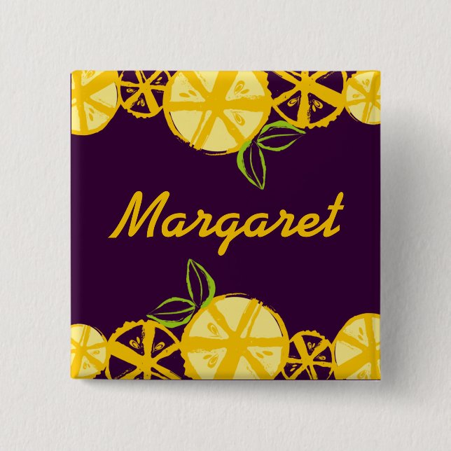 Carré 5 Cm badge nominatif fait sur commande de cuisine de (Devant)